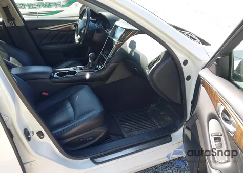 2014 Infiniti Q50 Hybrid Premium z USA, uszkodzony, nr VIN JN1AV7AR3EM703302